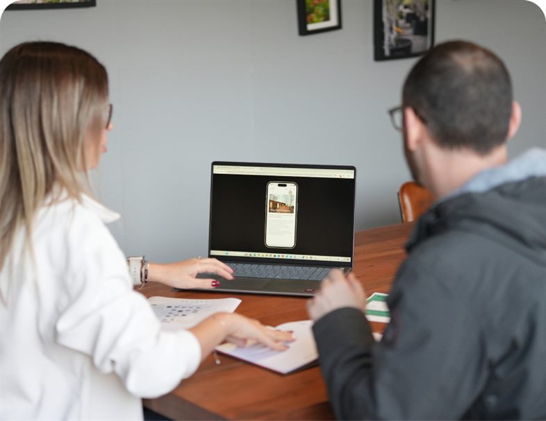 Web design and development for a professional small business website